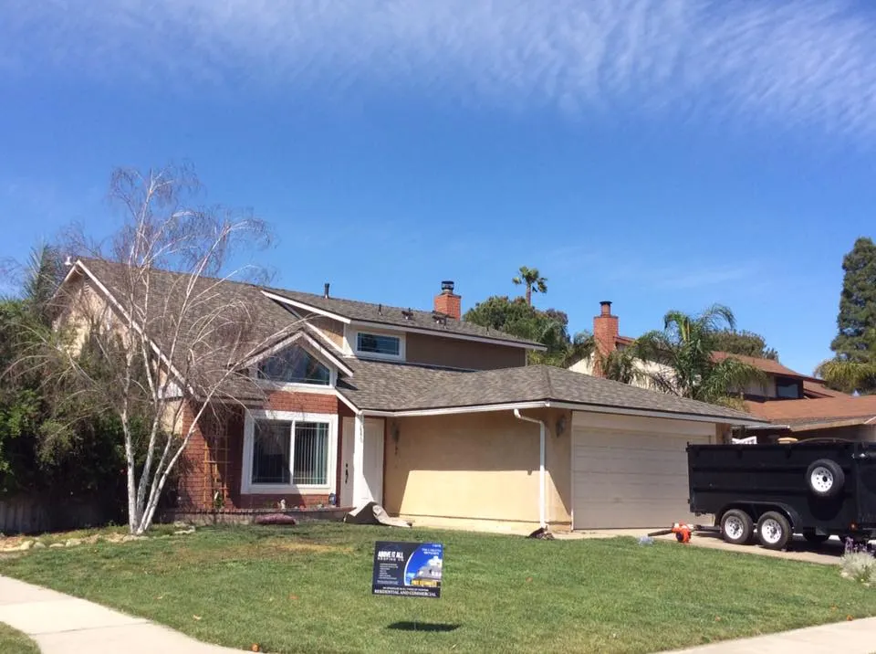 Completed reroof in Fontana